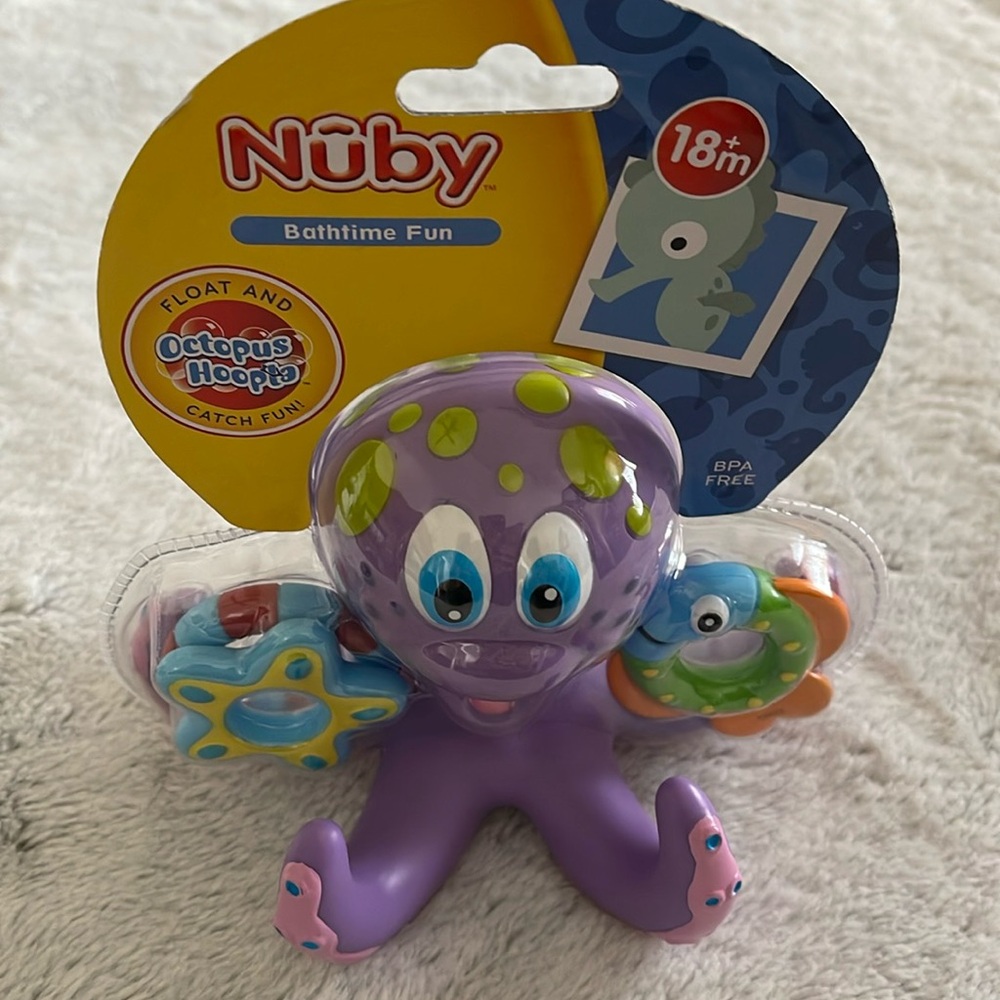 Nuby Bathtime Octopus Toy  SZ  18m  hoops
Coordination